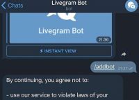 关于telegram自动回复机器人的信息