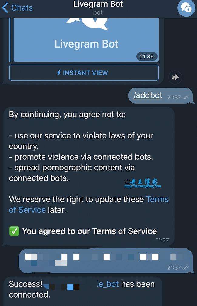 关于telegram自动回复机器人的信息