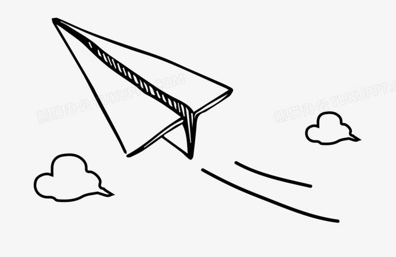 [纸飞机简笔画简单]纸飞机简笔画简单一点