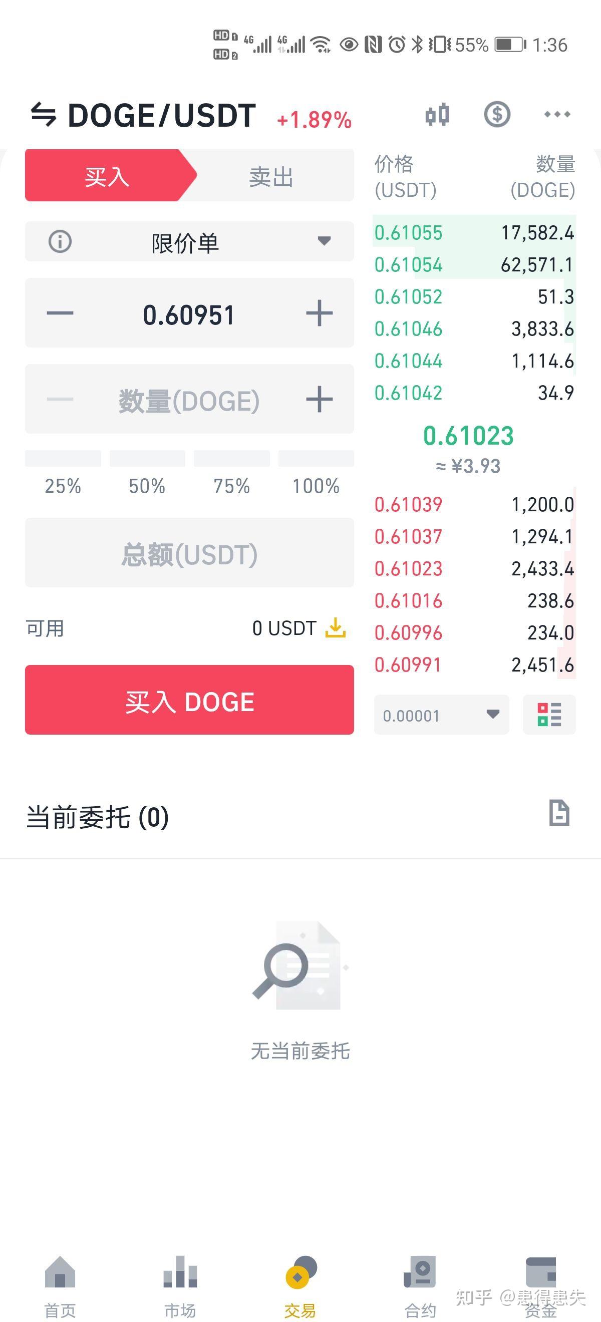 关于如何进行usdt交易的信息