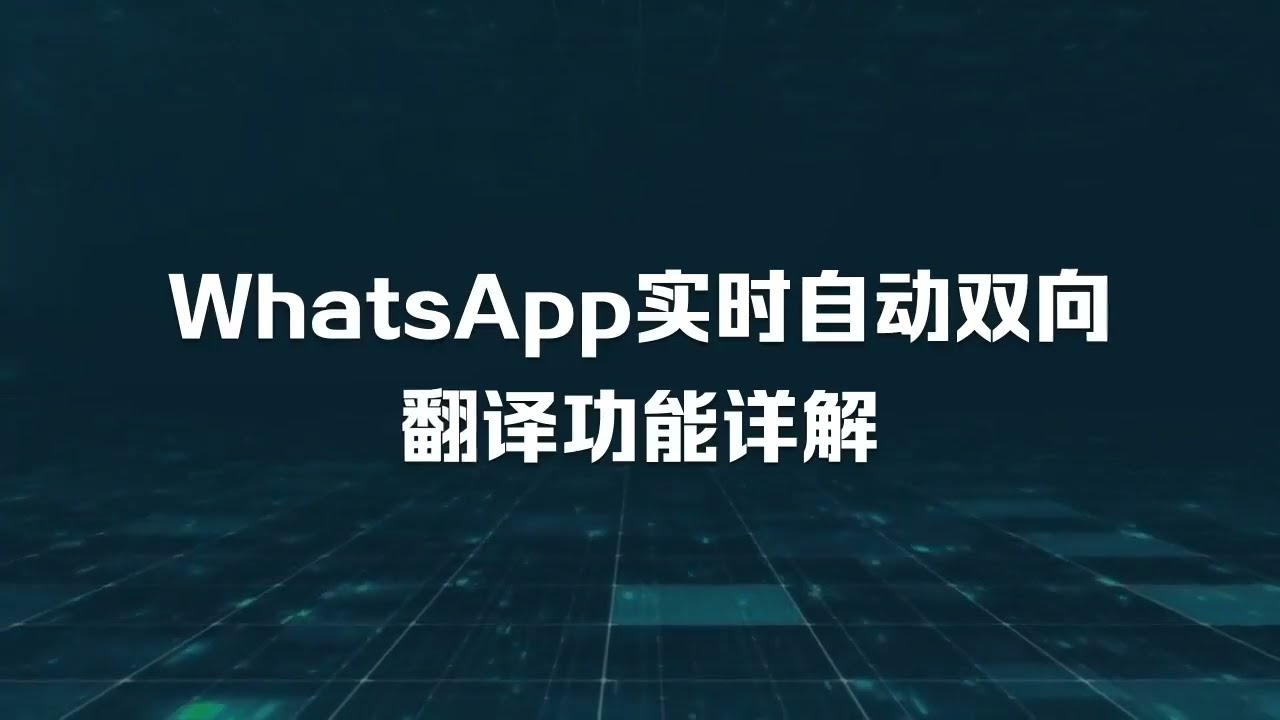 whatsapp怎么翻译成中文，whatsapp英文怎么翻译成中文