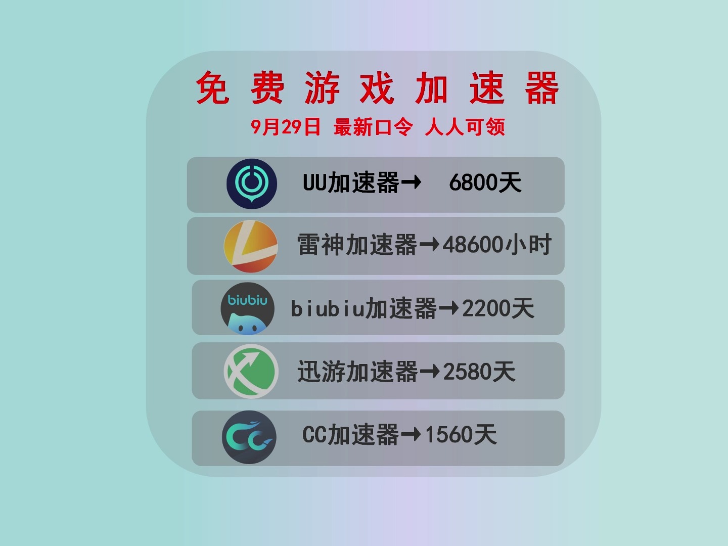 uu加速器主播口令免费领取，uu加速器主播口令免费领取20237月