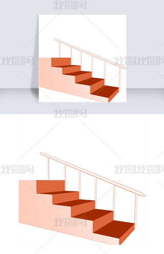 梯子图片卡通立体画，梯子图片卡通立体画简单